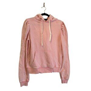 NEW Generation Love Pink Washed Hoodie Puffed Sleeves Size S Sample [jb]